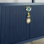 Стеллаж со стеклянными полками Elsa Dreams Blue варинант исполнения - 8 | Loft Concept в Нижнем Новгороде