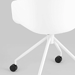 Офисное кресло из пластика с мягким сиденьем Eggshell Grey варинант исполнения - 8 | Loft Concept в Нижнем Новгороде