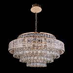 Люстра хрустальная в неоклассическом стиле на золотистом каркасе Majesty варинант исполнения - 8 | Loft Concept в Нижнем Новгороде