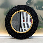 Зеркало в черной фактурной раме с золотым кантом Summon the Light варинант исполнения - 8 | Loft Concept в Нижнем Новгороде