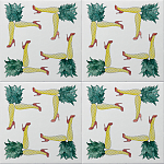 Плитка дизайнерская с рисунком Пина Колада варинант исполнения - 1 | Loft Concept в Нижнем Новгороде