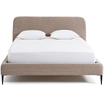 Кровать с обивкой велюр Hazel Velour Beige Bed варинант исполнения - 2 | Loft Concept в Нижнем Новгороде