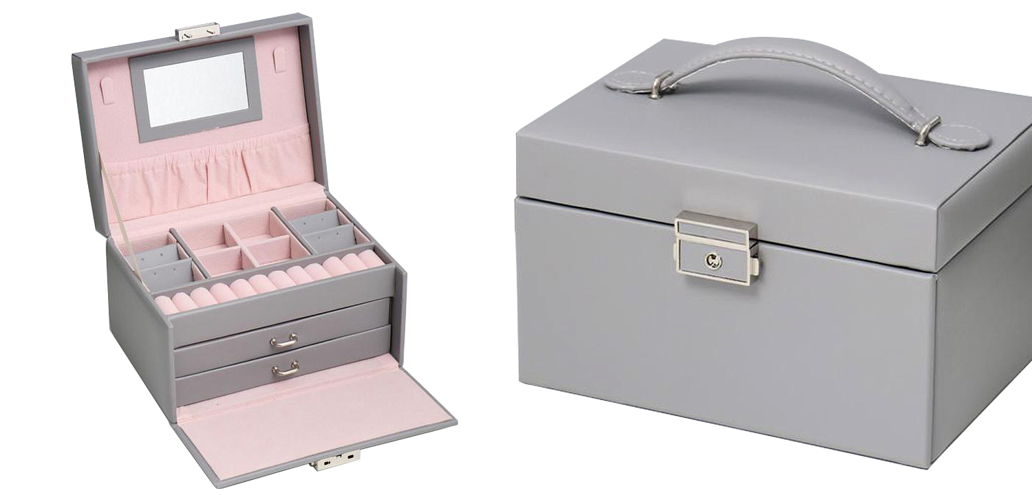 Шкатулка Graham Jewerly Organizer Box gray Шкатулка Graham Jewerly Organizer Box gray - Loft-Concept в Нижнем Новгороде