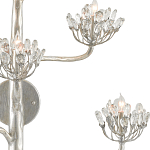 Бра серебряное в виде растения Silver Flower Glade варинант исполнения - 1 | Loft Concept в Нижнем Новгороде