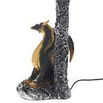 Настольная лампа Дракон Dragon Black Gold Table Lamp Синий Абажур варинант исполнения - 2 | Loft Concept в Нижнем Новгороде