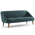 Трехместный диван с обивкой из велюра Belanger Sofa варинант исполнения - 2 | Loft Concept в Нижнем Новгороде