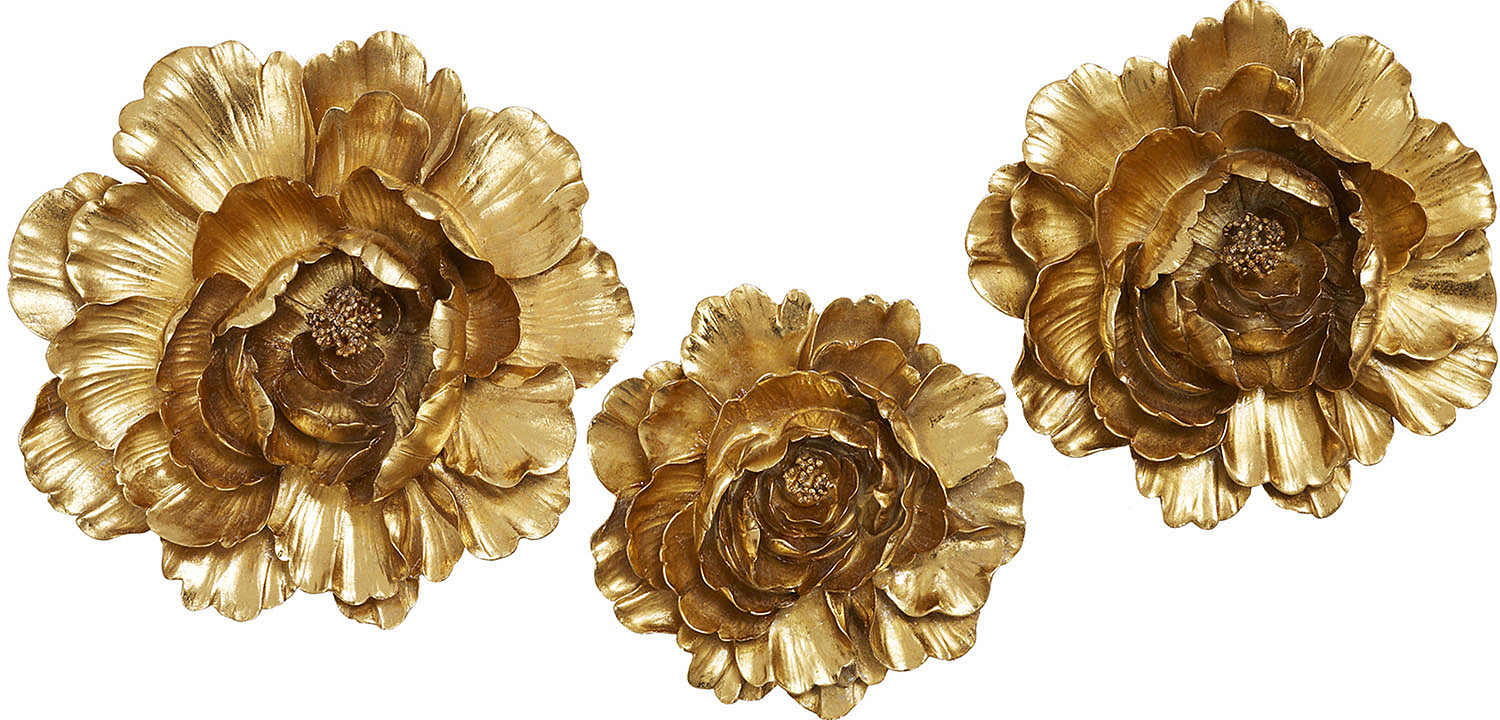 Аксессуар на стену Decor Flowers Rose Hip gold Аксессуар на стену Decor Flowers Rose Hip gold - Loft-Concept в Нижнем Новгороде