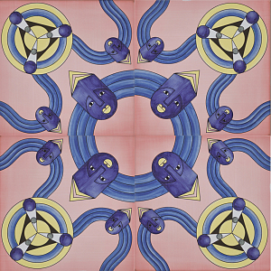 Плитка дизайнерская с узором Дива