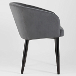 Мягкое кресло на металлических ножках Shaggy Dark Grey варинант исполнения - 2 | Loft Concept в Нижнем Новгороде