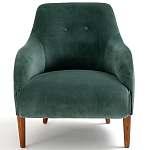 Кресло велюровое темно-зеленого цвета Diaspro Green Armchair варинант исполнения - 2 | Loft Concept в Нижнем Новгороде