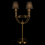 Настольная лампа на металлическом основании бронзового цвета с 4-мя черными конусовидными абажурами Dignity варинант исполнения - 2 | Loft Concept в Нижнем Новгороде