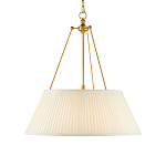 Подвесной светильник светодиодный с фактурным тканевым конусообразным абажуром White Fabric Lampshade варинант исполнения - 1 | Loft Concept в Нижнем Новгороде