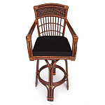 Барный стул из ротанга Eloise коричневый варинант исполнения - 2 | Loft Concept в Нижнем Новгороде