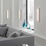 Бра прямоугольное в серебрянном цвете с ажурной решеткой Feiss варинант исполнения - 3 | Loft Concept в Нижнем Новгороде