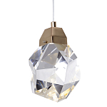 Подвесной светильник с хрустальным плафоном Esme Crystal Gold Hanging lamp варинант исполнения - 1 | Loft Concept в Нижнем Новгороде