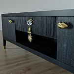 TV-тумба Дизайнерская Elsa Dreams Black варинант исполнения - 2 | Loft Concept в Нижнем Новгороде