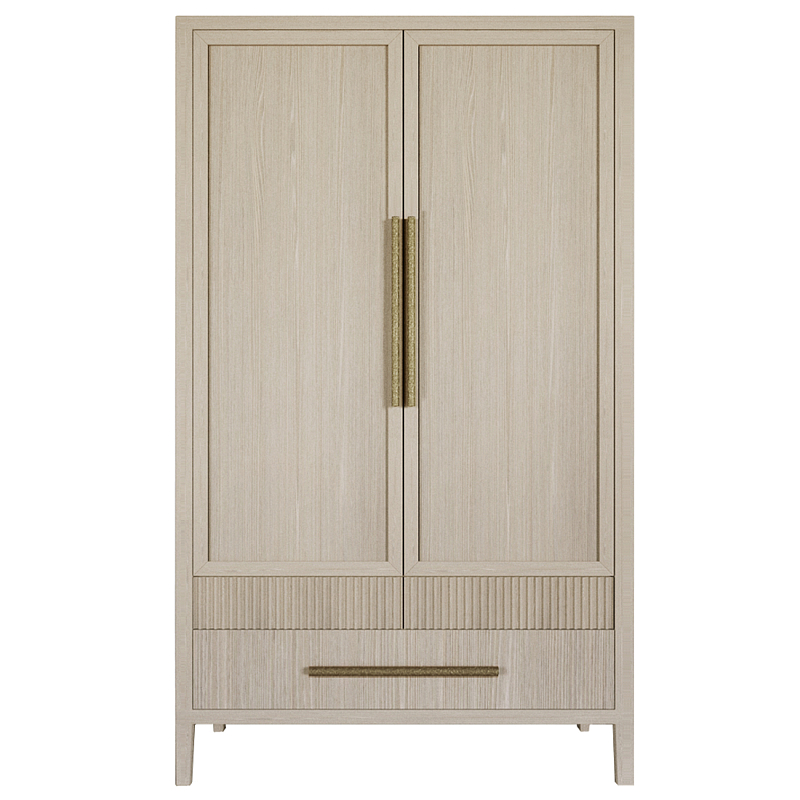 Шкаф платяной Primo с выдвижными ящиками шпон Черный дуб Древесина Золотой в Нижнем Новгороде | Loft Concept 