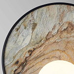 Бра круглое с каменным диском в металлической раме Sandstone Painting варинант исполнения - 2 | Loft Concept в Нижнем Новгороде