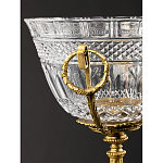 Чаша из рельефного стекла прозрачного цвета на бронзовой подставке Eden Garden варинант исполнения - 5 | Loft Concept в Нижнем Новгороде