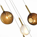 Люстра светодиодная с сферическими стеклянными плафонами Splatter варинант исполнения - 4 | Loft Concept в Нижнем Новгороде