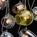 Люстра каскадная с 9-ю разноцветными стеклянными плафонами Kaleido варинант исполнения - 13 | Loft Concept в Нижнем Новгороде