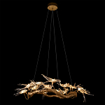 Люстра подвесная с прозрачными стеклянными птичками на ветвях Диаметр 100 см Serip Voa варинант исполнения - 3 | Loft Concept в Нижнем Новгороде