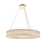 Люстра подвесная круглая из прозрачного хрусталя с золотым корпусом Selfsufficient варинант исполнения - 6 | Loft Concept в Нижнем Новгороде