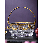 Корзиночка из прозрачного стекла с бронзовой ручкой Eden Garden варинант исполнения - 4 | Loft Concept в Нижнем Новгороде