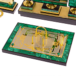 Настольный письменный набор из малахита с декором в виде лошади Leader Organizer варинант исполнения - 3 | Loft Concept в Нижнем Новгороде