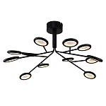 Люстра черного цвета с 12-ю круглыми плафонами Bendik Lighting варинант исполнения - 2 | Loft Concept в Нижнем Новгороде