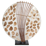 Настольная лампа из перламутра и дерева на подставке Indonesian Shell варинант исполнения - 3 | Loft Concept в Нижнем Новгороде
