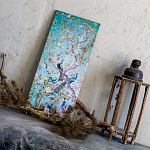 Постер на холсте в стиле шинуазри с изображением сада Chinoiserie Imperial Garden Peacocks on a Tree варинант исполнения - 2 | Loft Concept в Нижнем Новгороде