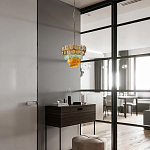 Люстра конусовидная с каскадом из разноцветных круглых подвесов Key Lustar варинант исполнения - 4 | Loft Concept в Нижнем Новгороде