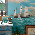Обои ручная роспись Nantucket Crossing Brandt colourway on scenic paper варинант исполнения - 2 | Loft Concept в Нижнем Новгороде