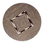 Столик журнальный круглый с полосатым узором Zebroids варинант исполнения - 2 | Loft Concept в Нижнем Новгороде