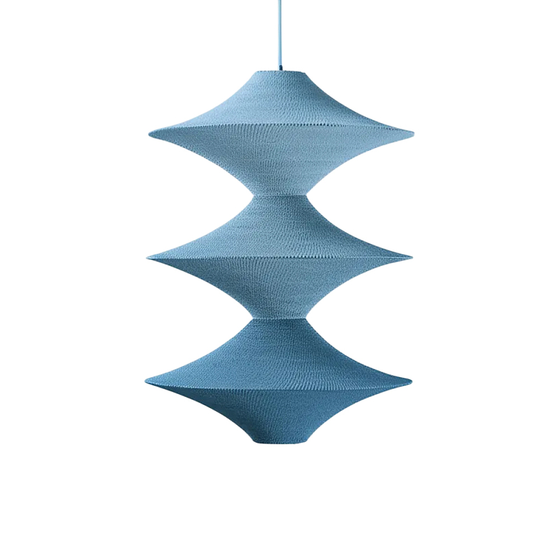 Подвесной вязаный голубой светильник «Звезда Востока 03» Голубой в Нижнем Новгороде | Loft Concept 
