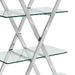 Стеллаж со стеклянными полками на стальном каркасе X-ray варинант исполнения - 3 | Loft Concept в Нижнем Новгороде