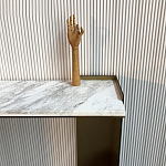 Консоль прямоугольная с основанием чёрного и золотого цвета Wrap варинант исполнения - 3 | Loft Concept в Нижнем Новгороде