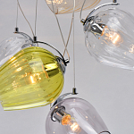 Люстра каскадная с 9-ю разноцветными стеклянными плафонами Kaleido варинант исполнения - 7 | Loft Concept в Нижнем Новгороде