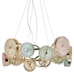 Люстра с плафонами из разноцветного стекла Glass Peonies варинант исполнения - 1 | Loft Concept в Нижнем Новгороде