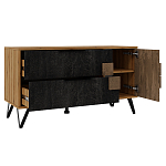 ТВ-тумба с  2-мя ящиками и закрытыми полками Stone Effect варинант исполнения - 4 | Loft Concept в Нижнем Новгороде