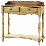 Деревянная консоль в стиле прованс с двумя ящиками Margery Wooden Provence Console Table варинант исполнения - 1 | Loft Concept в Нижнем Новгороде