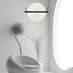 Светодиодный подвесной светильник круглой формы с металлическим черным каркасом Marble Glow варинант исполнения - 6 | Loft Concept в Нижнем Новгороде