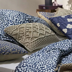 Постельное белье темно-синего цвета с рисунком Blossom Essence Sophie варинант исполнения - 6 | Loft Concept в Нижнем Новгороде