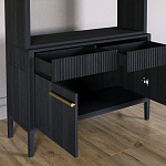 Стеллаж Primo с ящиками Черный дуб  варинант исполнения - 6 | Loft Concept в Нижнем Новгороде