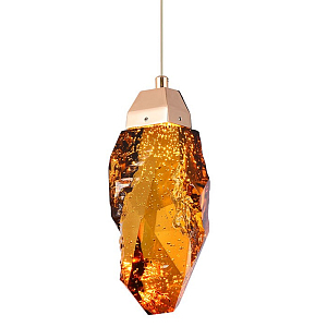 Подвесной светильник Soar Hanging Lamp Brass Amber Янтарный