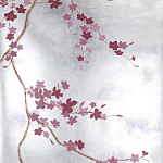 Обои ручная роспись Cherry Tree Special Colourway on Sterling Silver gilded paper варинант исполнения - 2 | Loft Concept в Нижнем Новгороде