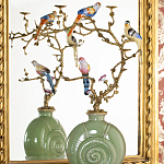 Фарфоровый подсвечник с бронзовым декором Eden Garden варинант исполнения - 5 | Loft Concept в Нижнем Новгороде