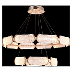 Люстра с 2-мя кольцами с текстурным природным рисунком IceFlame варинант исполнения - 5 | Loft Concept в Нижнем Новгороде