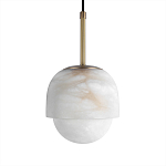 Подвесной светильник из белого алебастра Cryptocrystalline Stone варинант исполнения - 5 | Loft Concept в Нижнем Новгороде